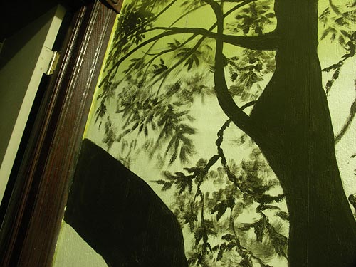 Detail shot of the tree leaves