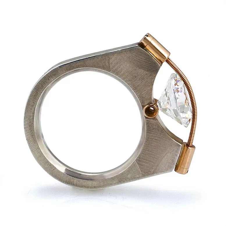 Designer diamond ring by Plodowski